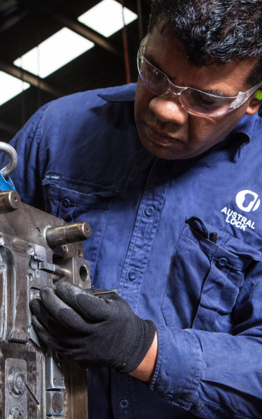 Austral Lock Factory Worker with Diecast Machine Mobile