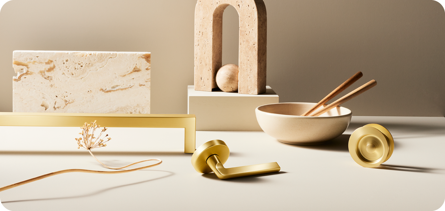Satin Brass finish Collection