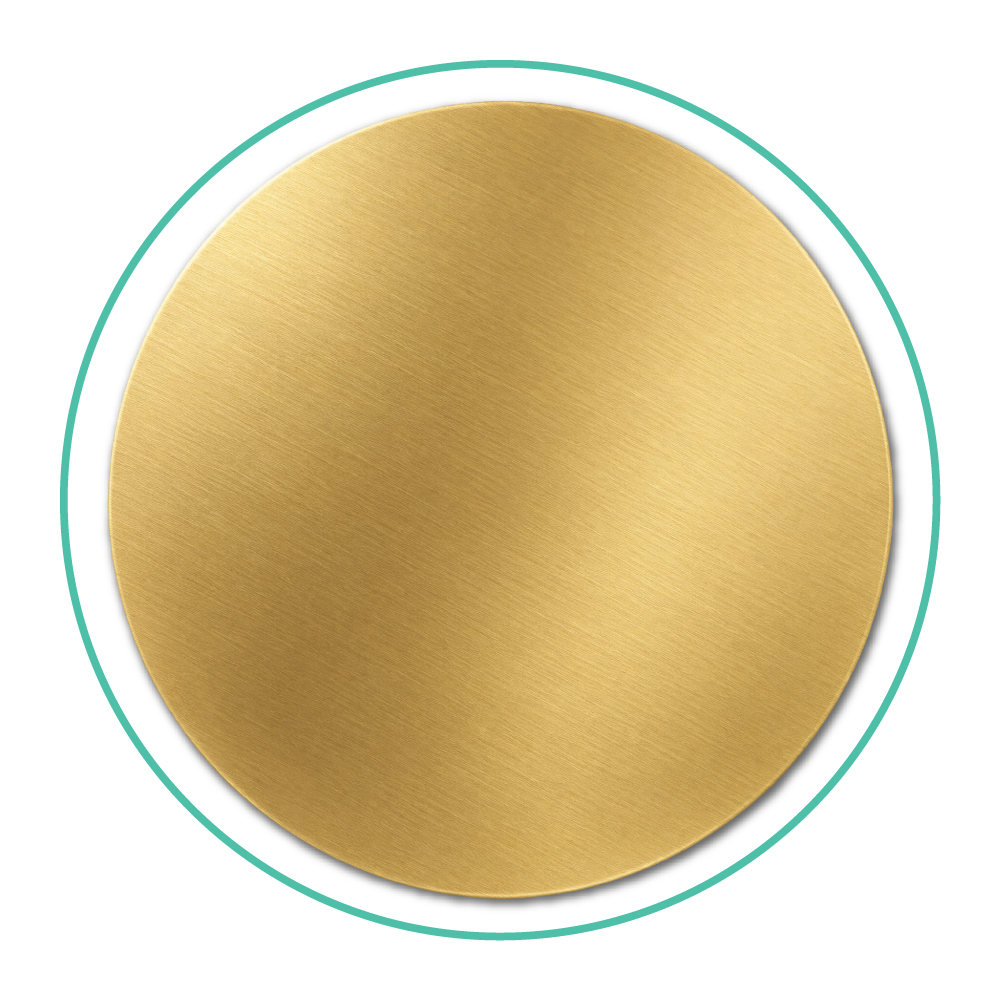 Satin Brass finish