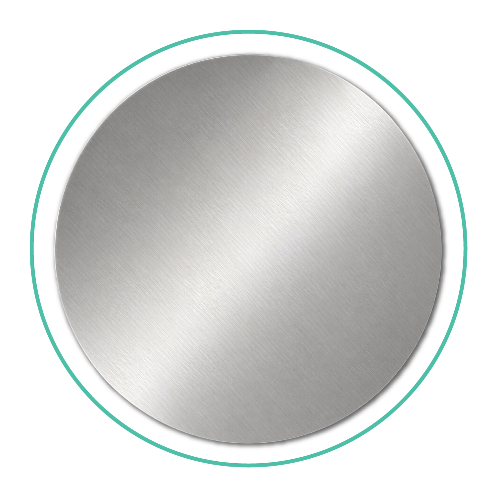 Brushed Satin Chrome finish