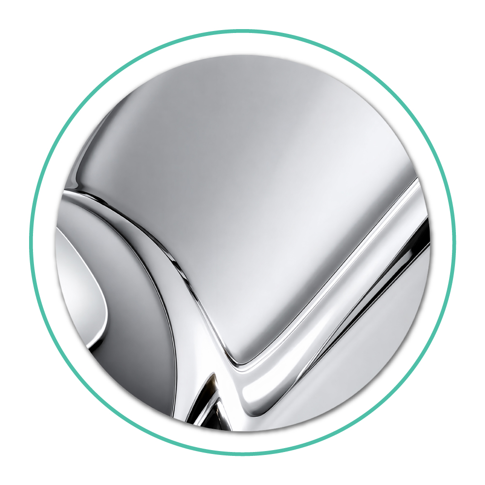 Polished Stainless finish