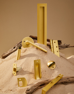 Gainnsborough Hardware Satin Brass Range